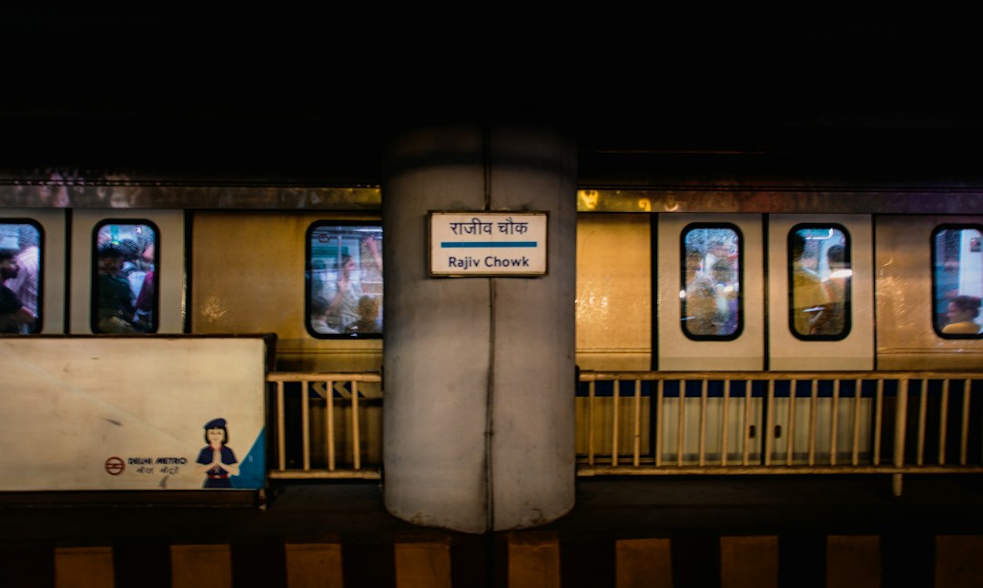 Delhi Metro train representing DMRC recruitment