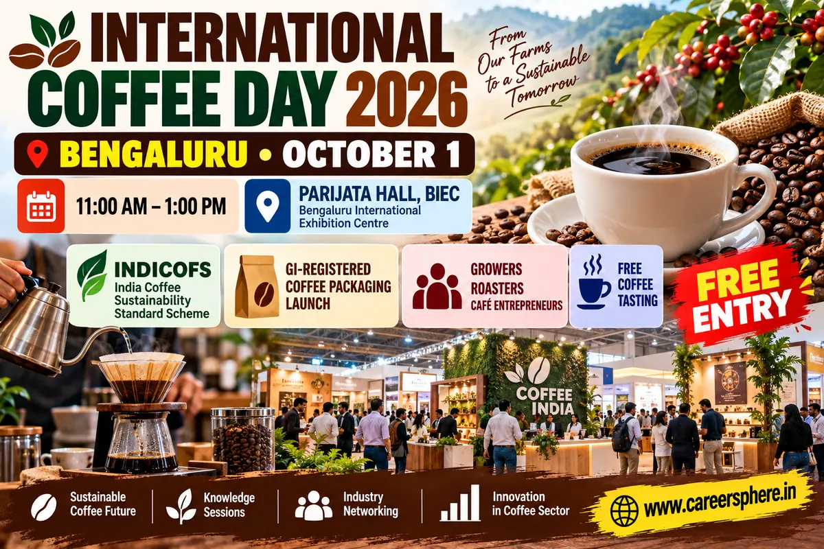 International Coffee Day 2026 Bengaluru October 1 Coffee Board event at BIEC