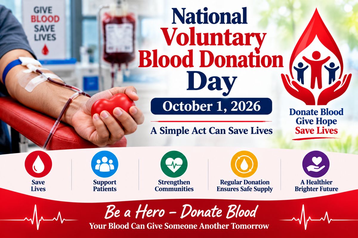 National Voluntary Blood Donation Day 2026 October 1 featured image