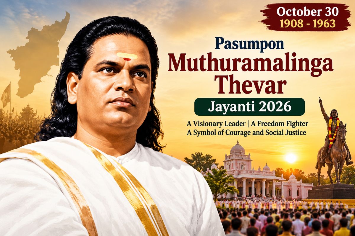 Pasumpon Muthuramalinga Thevar Jayanti 2026 October 30 featured image