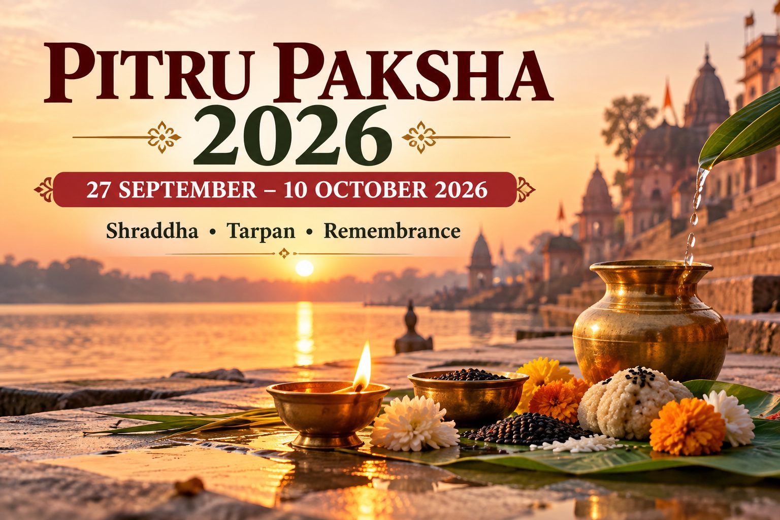 Pitru Paksha 2026 dates Shraddha Tarpan remembrance