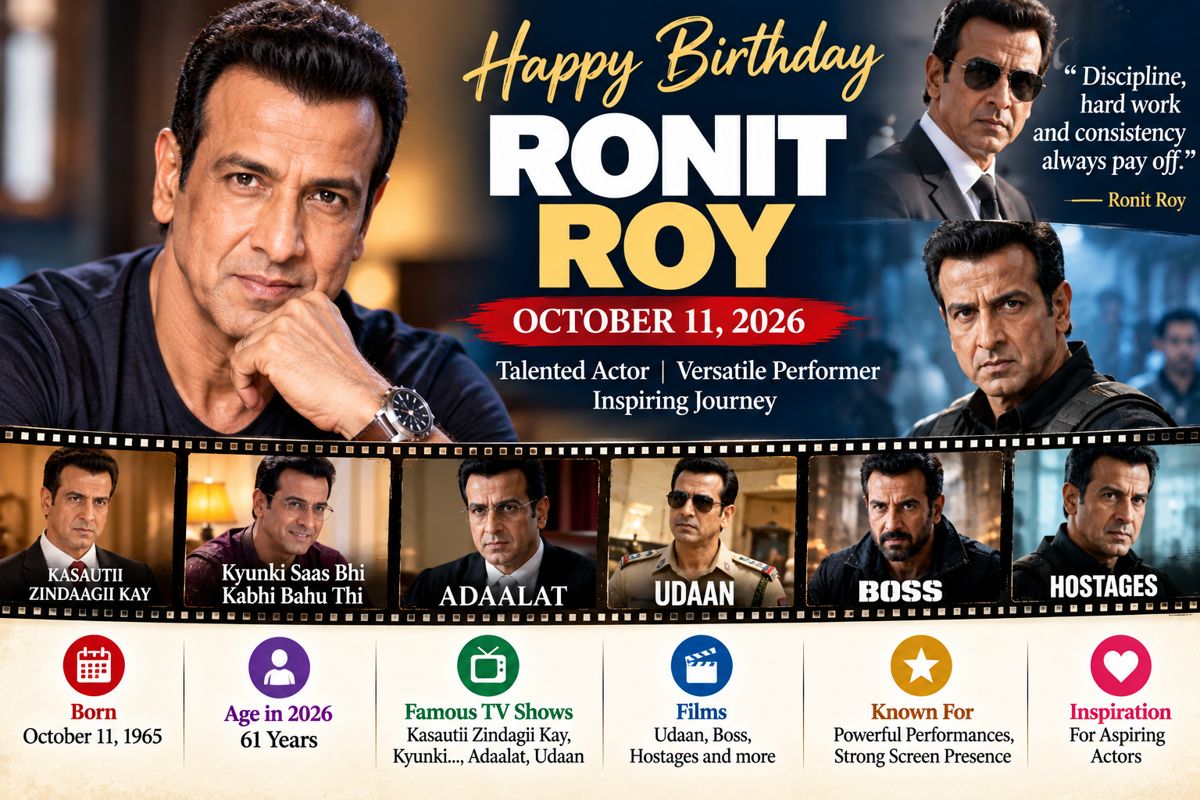 Ronit Roy 61st Birthday October 11 2026 featured image
