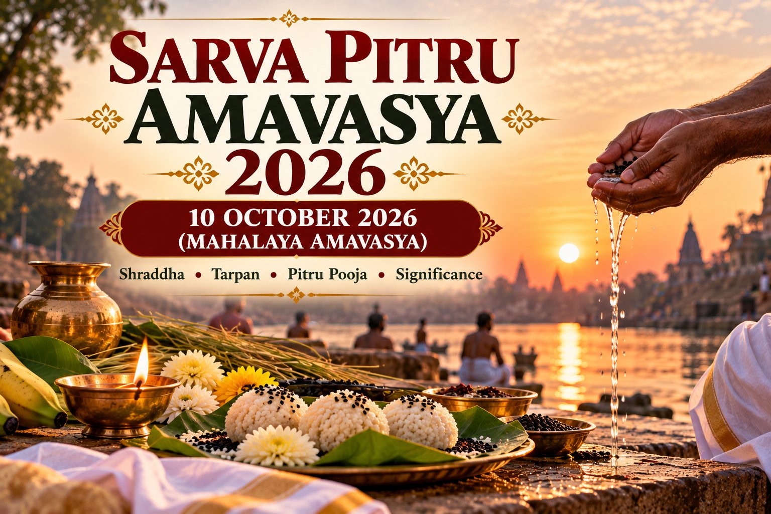 Sarva Pitru Amavasya 2026 Mahalaya Amavasya 10 October Shraddha Tarpan
