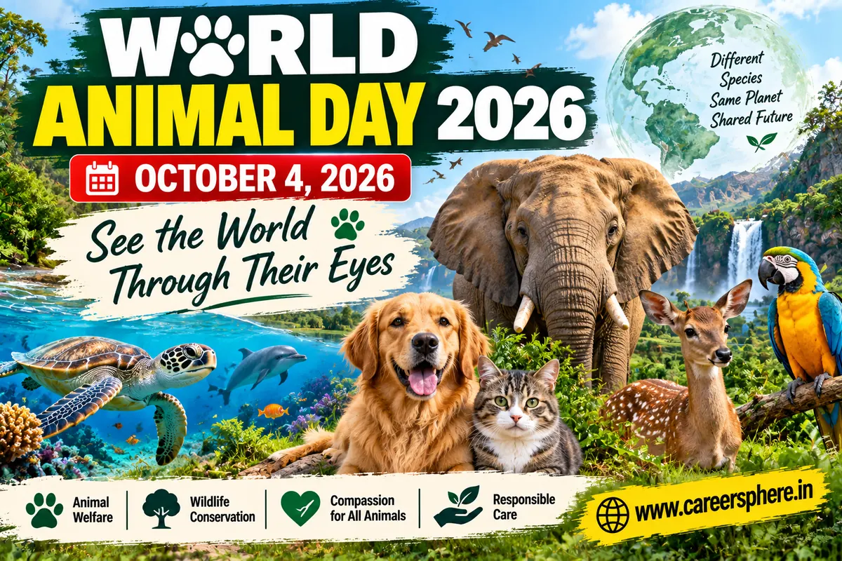 World Animal Day 2026 October 4 theme See the World Through Their Eyes