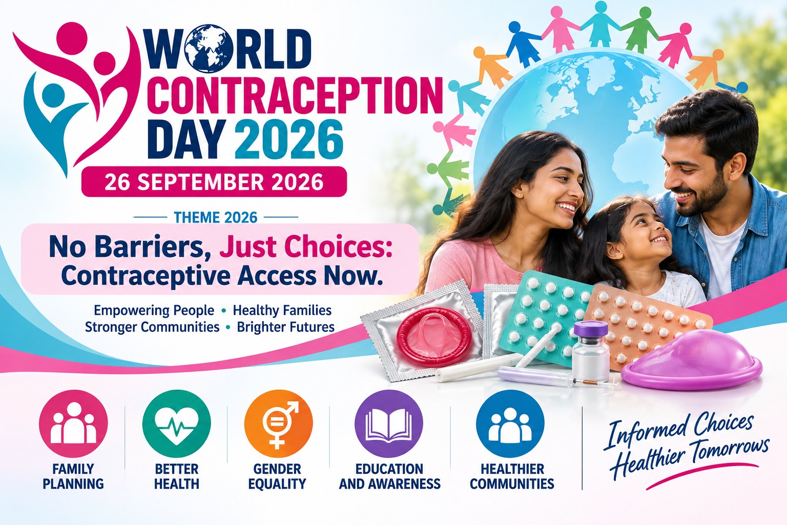 World Contraception Day 2026 - 26 September No Barriers Just Choices