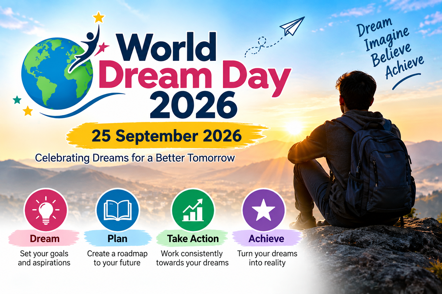 World Dream Day 2026 - 25 September wishes, quotes and activities