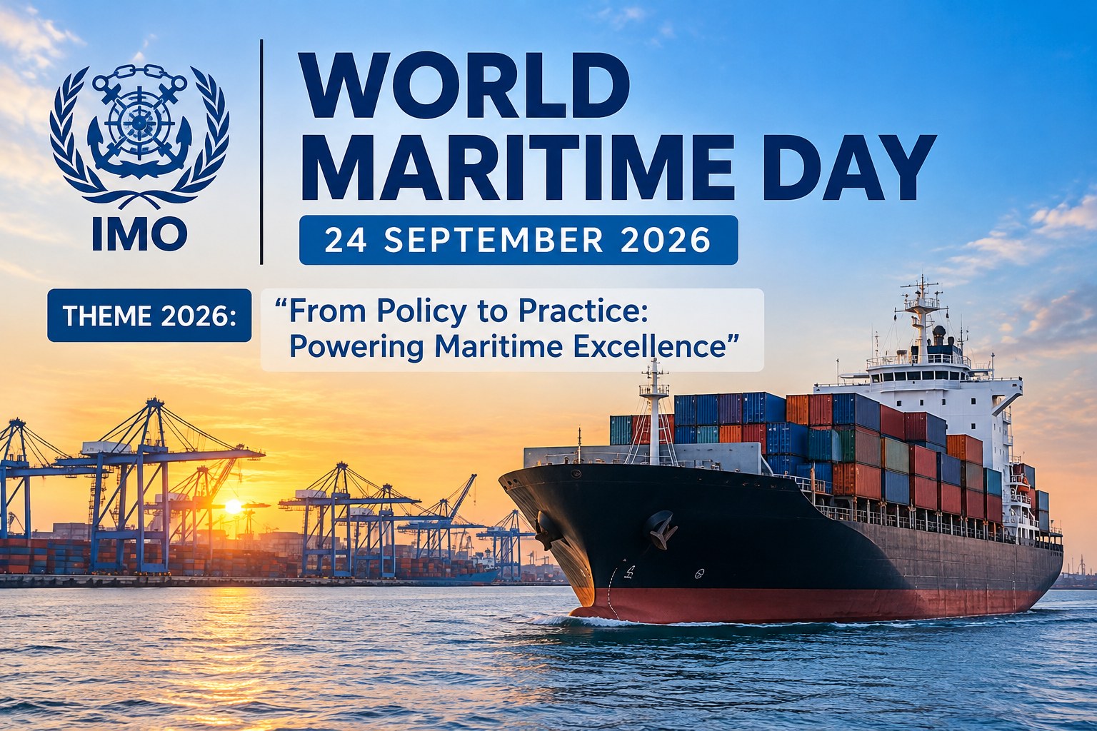 World Maritime Day 2026 - From Policy to Practice: Powering Maritime Excellence