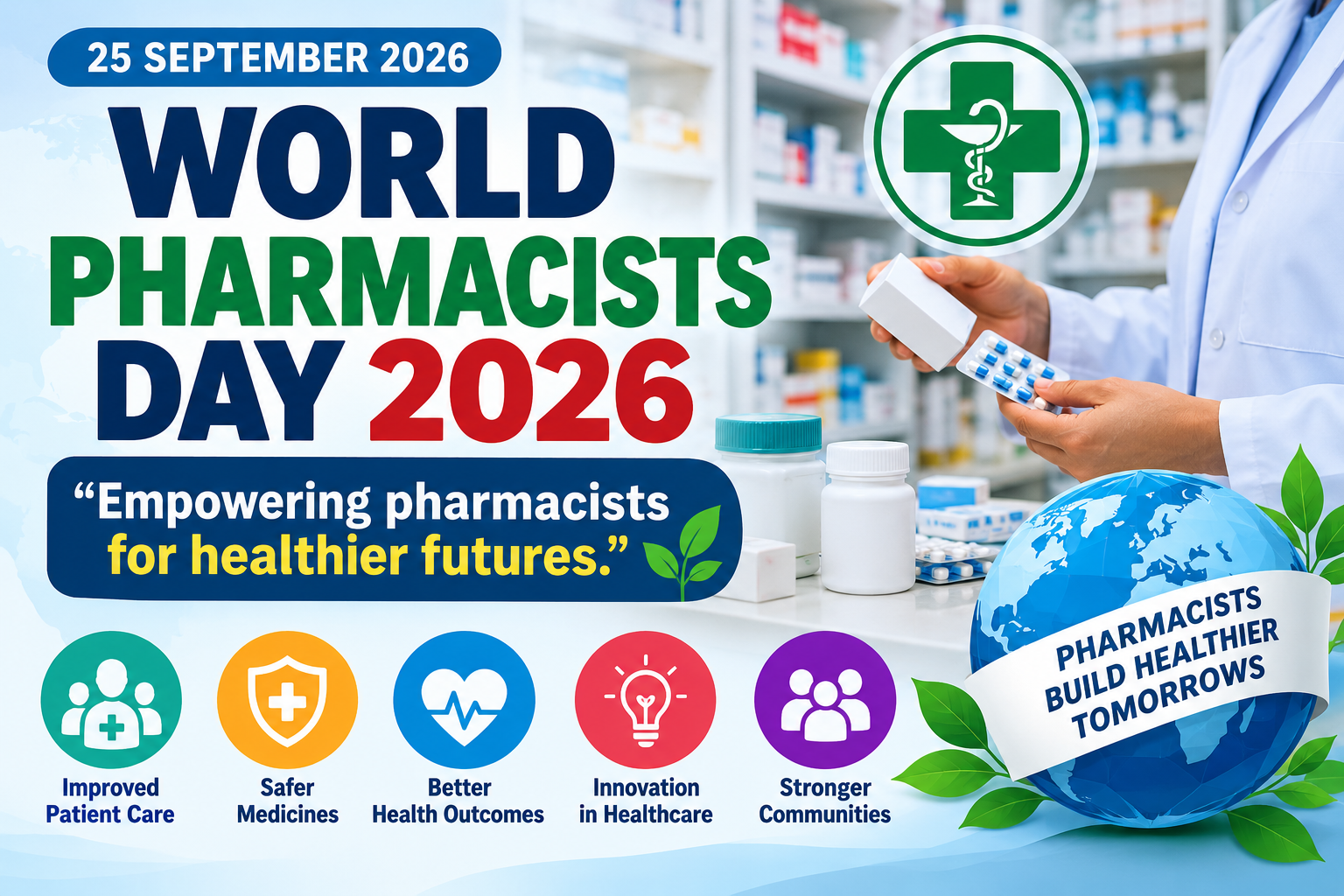World Pharmacists Day 2026 - Empowering pharmacists for healthier futures