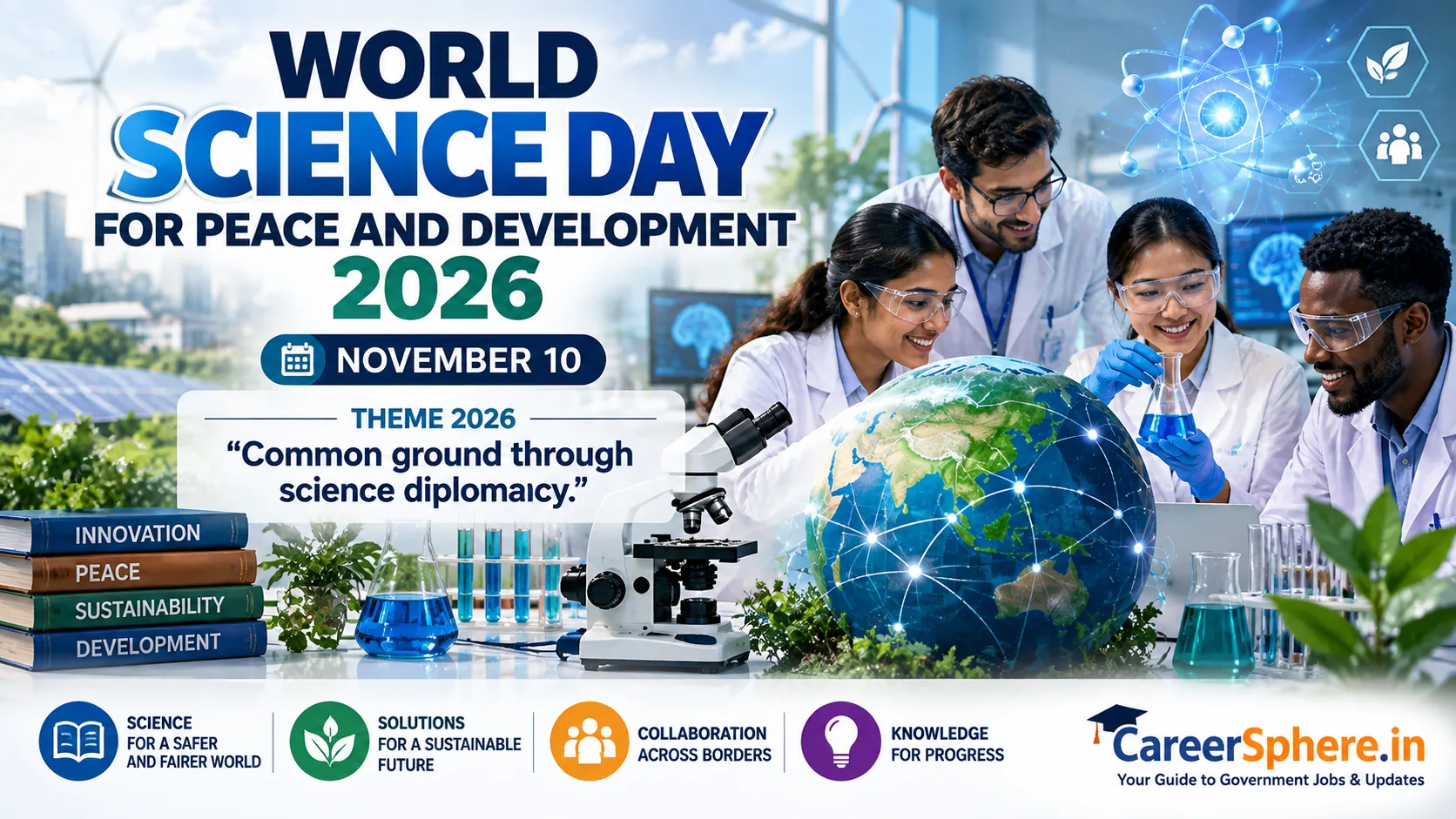 World Science Day for Peace and Development 2026 – science diplomacy, cooperation and sustainable development