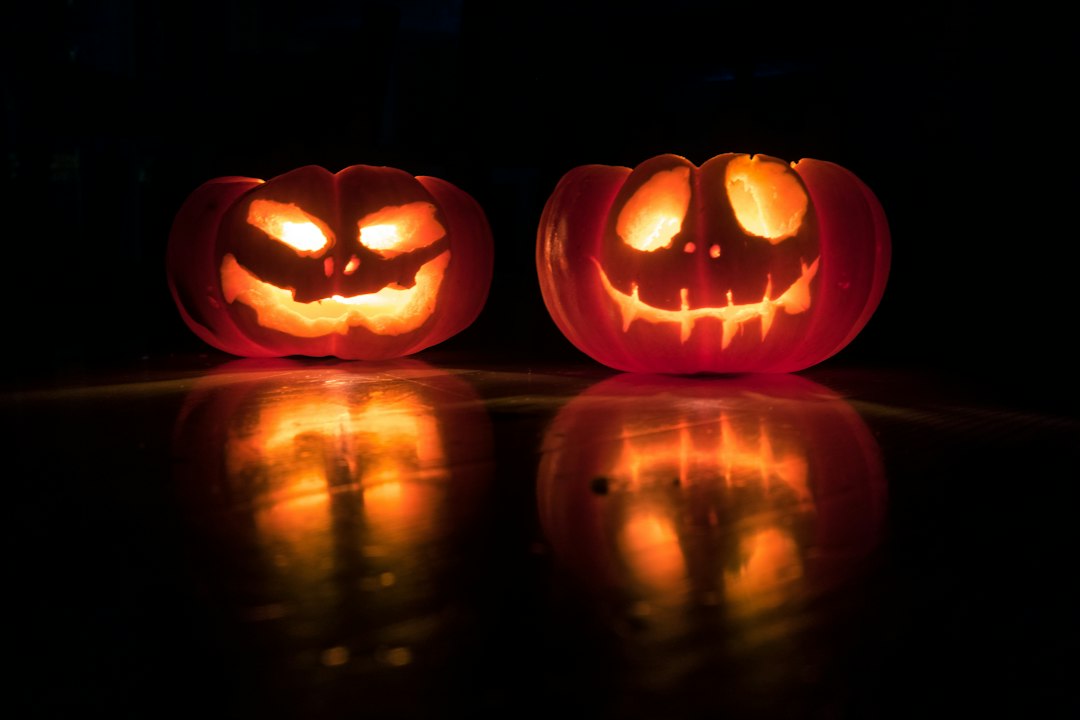 Glowing jack-o-lantern pumpkins for Halloween 2026