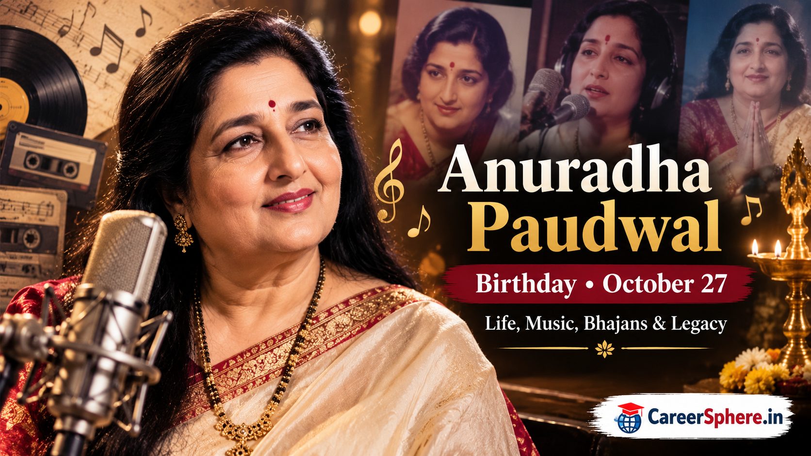 Anuradha Paudwal Birthday 2026 CareerSphere