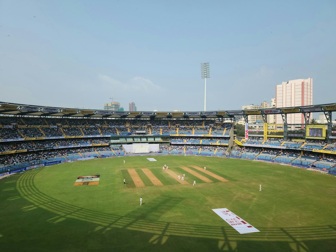 India vs West Indies cricket match at a packed stadium