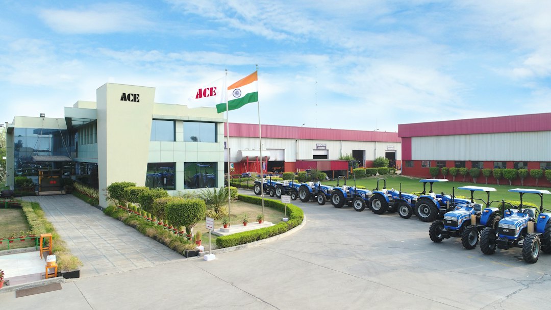 Agricultural machinery and tractors representing KAMCO technical internship opportunities