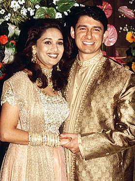 Madhuri Dixit and Shriram Nene wedding photograph