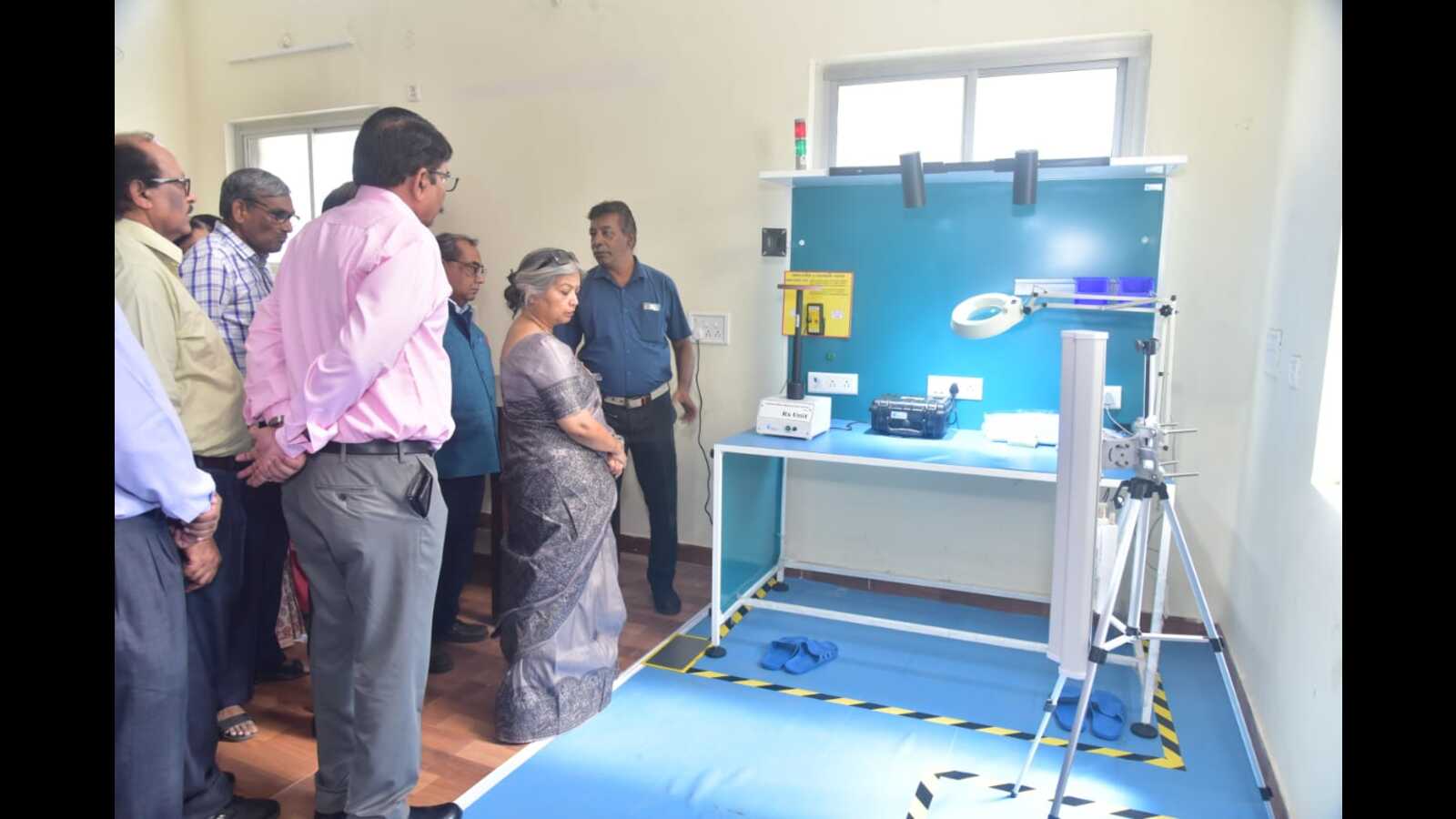 Electronics testing laboratory at the University of Allahabad, relevant to the CST-UP sensor research project
