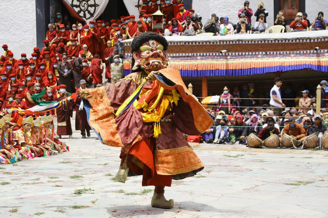 Traditional Cham dance at Hemis Monastery in Ladakh representing Losar 2026